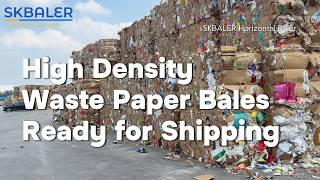 Fully Automatic Baler Machine | Finished Bales Ready for Storage and Transportation