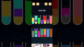 COLOR SORT PUZZLE LEVEL 289