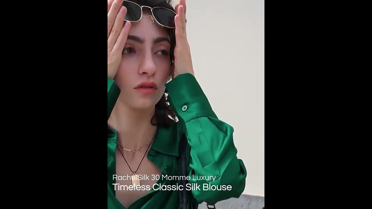 RachelSilk Luxury 30 Momme Timeless Classic Silk Blouse for Women