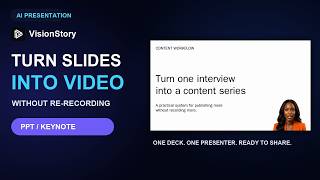 Turn PowerPoint Into an AI Presentation Video (No Recording)