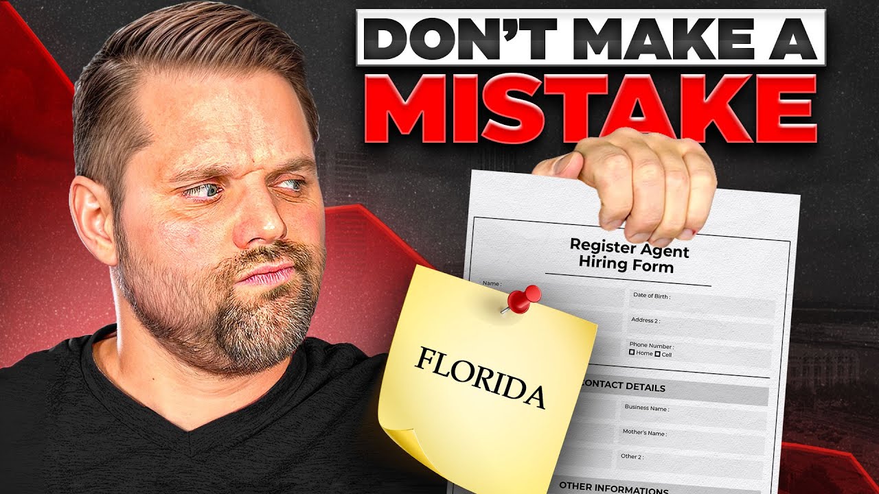 Нужен зарегистрированный агент во Флориде? Посмотрите видео ПЕРЕД покупкой.
