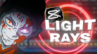 Make Your Videos POP with CC Light Rays Effect in CapCut 🔥| Amv tutorial 📲 !