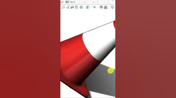 How to make traffic cone on SolidWorks #solidworks