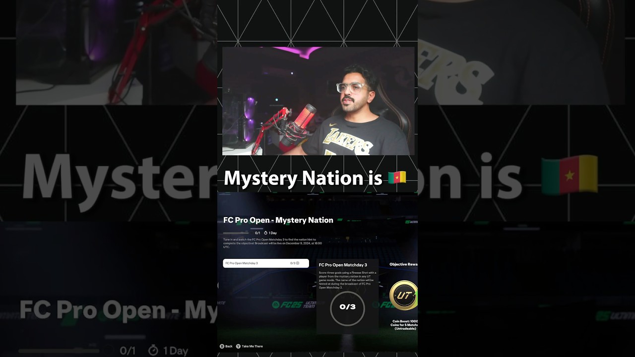 FC Pro Open Mystery Nation  مهمة منتخب غامض 