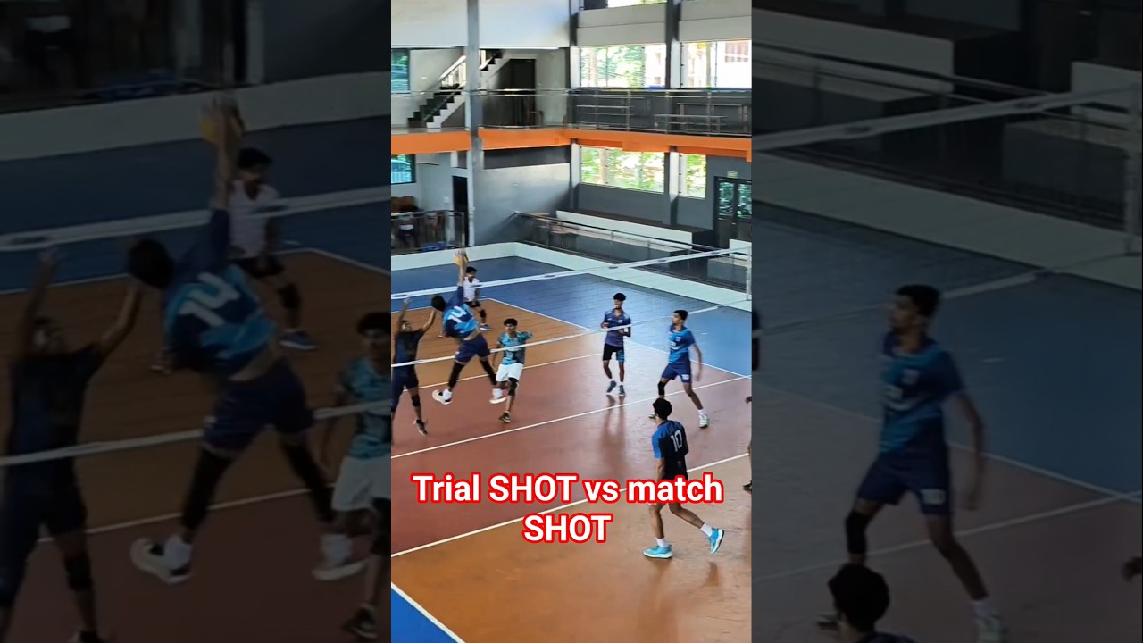 TRIAL SHOT VS MATCH SHOT WATCH THIS EPIC VOLLEYBALL ACTION & FEEL THE INTENSITY OF INDIANVOLLEYBALL🔥