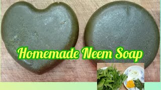 Homemade Neem soap| Herbal soap| Clear skin soap| How to make homemade soap in tamil