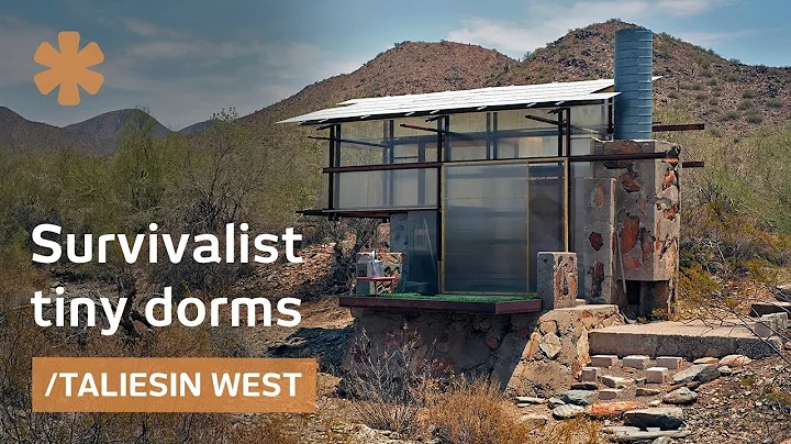 Survivalist tiny dorms at Frank Lloyd Wright's Tal...