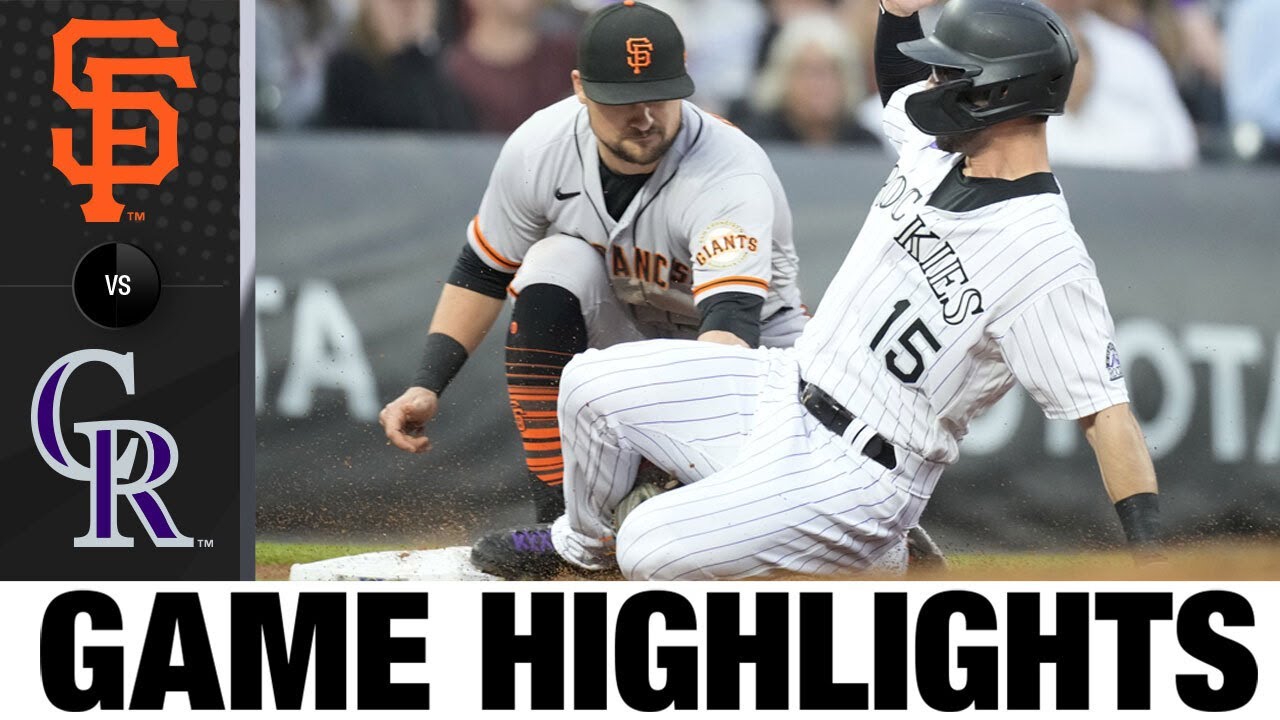 Giants vs. Rockies Game Highlights (8/20/22) | MLB Highlights - YouTube