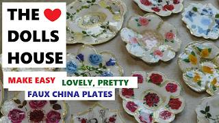 CREATE BEAUTIFUL CHINA PLATES WITH THE DOLLS HOUSE CHANNEL..