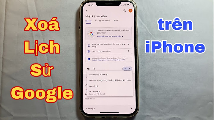 Làm thế nào để xóa lịch sử google