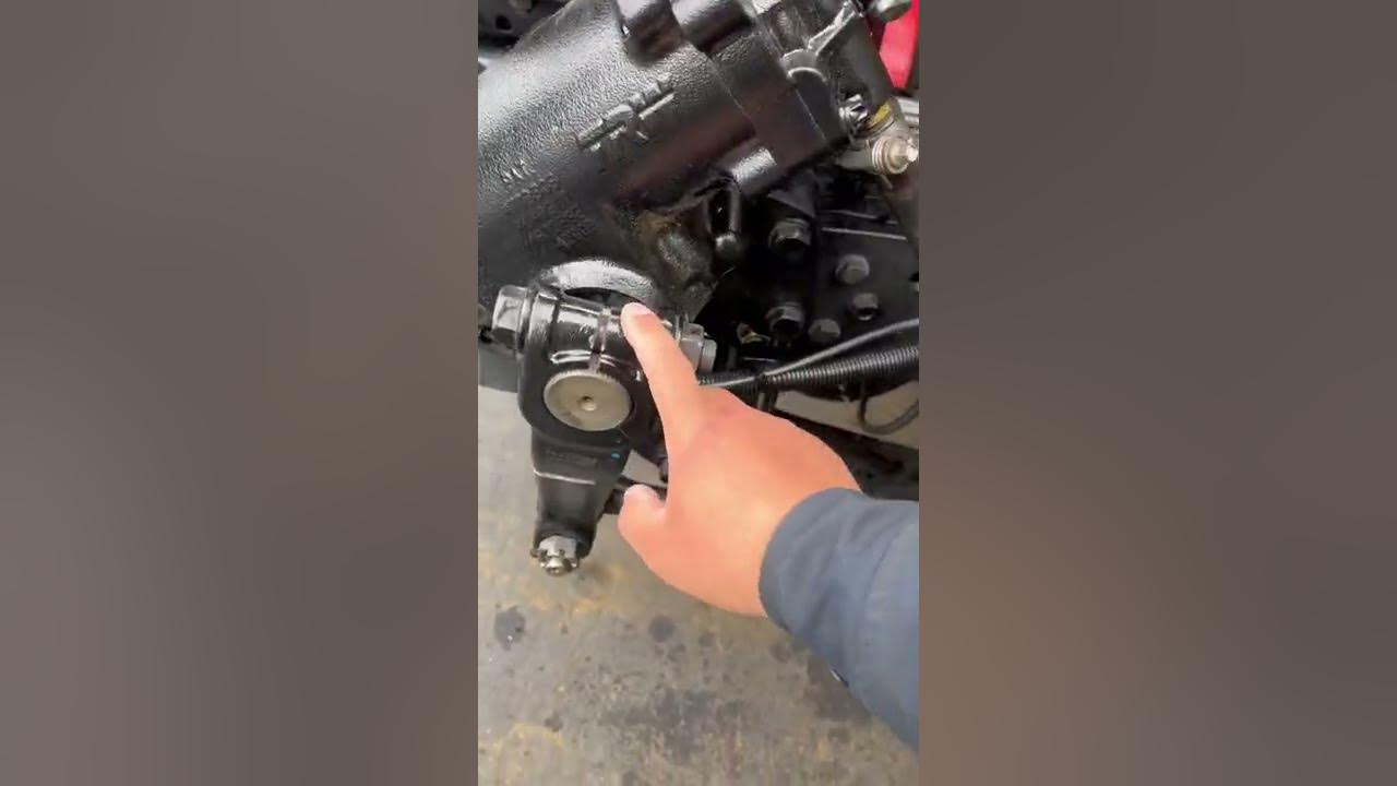 Pitman arm drag link steering knuckle tie rod - YouTube