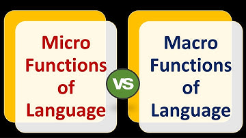 (Lecture-2), Micro Functions of Language VS Macro Functions of Language, George Finch