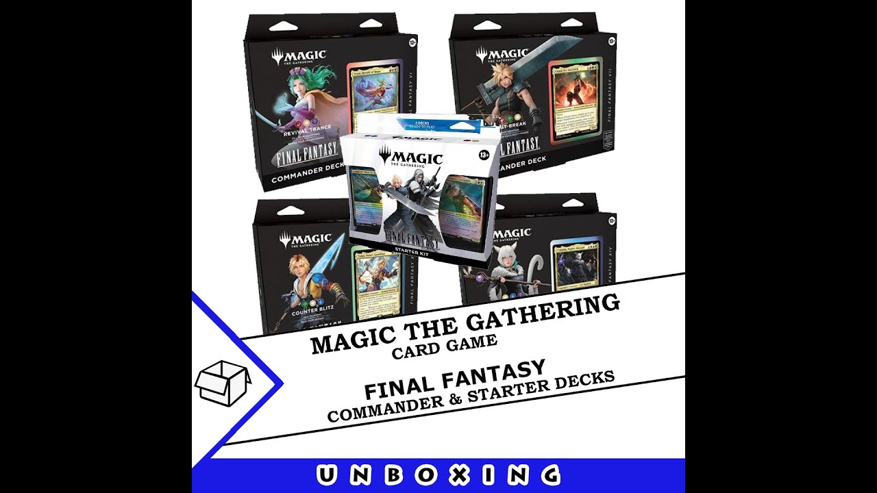 Magic the Gathering: Final Fantasy Commander Decks - FFX - YouTube