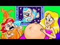 HOT PREGNANCY vs COLD PREGNANCY || Fire vs Ice Sibling || Cool Hacks for Parents and Kids
