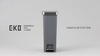 EK6268 Hana Slim Step Bin Sleek and Slim Large Capacity-Revolutionize Your Waste Management