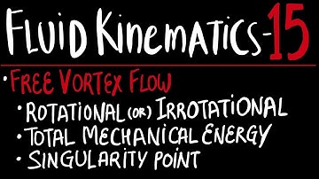 FLUID KINEMATICS 15 - FREE VORTEX FLOW explained! (GATE).