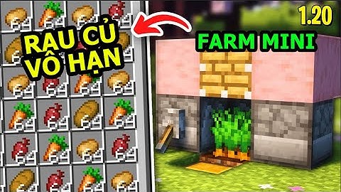 Cách Làm Máy FARM Rau Củ Tự Động Cực Dễ Trong Minecraft