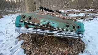 Abandoned classic car 1965 Chevrolet Impala SS