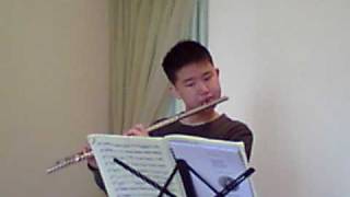 Bach BWV 1035 Sonata in E for flute and piano - 4th movement