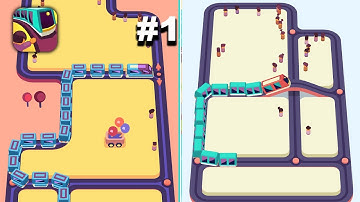 Train Taxi - New Release - Hyper Hybrid Casual - Gameplay Walkthrough (iOS & Android)