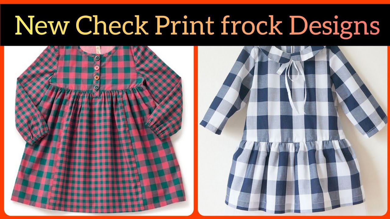 |New check print frock designs ||frock design for girls ||casual winter outfits 