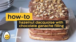 Hazelnut Dacquoise Recipe with Chocolate Ganache Filling