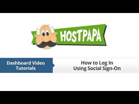 HostPapa Dashboard: How to Login with Social Sign-on