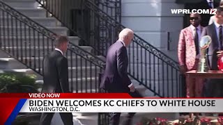 Video Now: Biden welcomes KC Chiefs to the White House