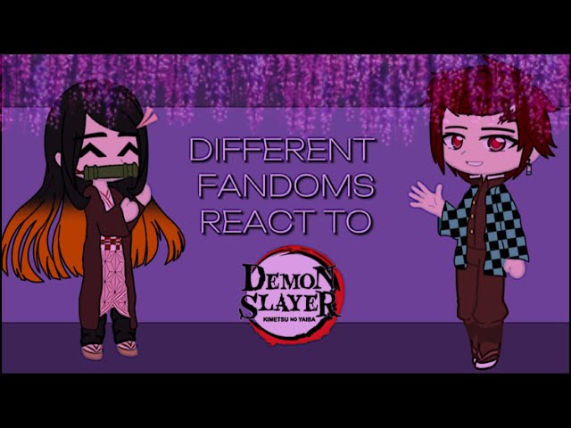 Anime characters/ game characters react to each other * Nezuko* Demon Slayer  