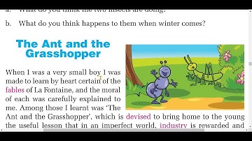 grade 9 English/unit 9 all the exercises/the ant and the grasshopper