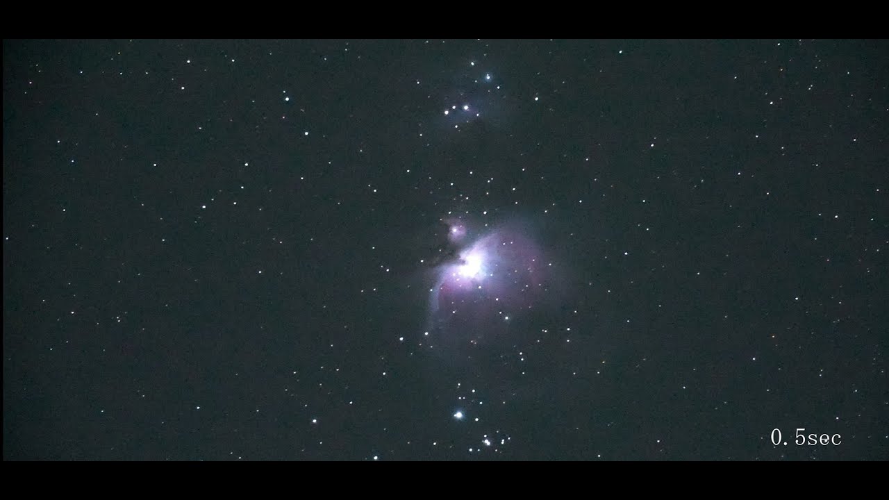 ソニーα7CⅡでM42オリオン大星雲を撮影したリアルタイム動画 天文ガイド2024年4月号 YouTube