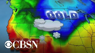 A heat wave and snowstorm will hit the western part of the country next week