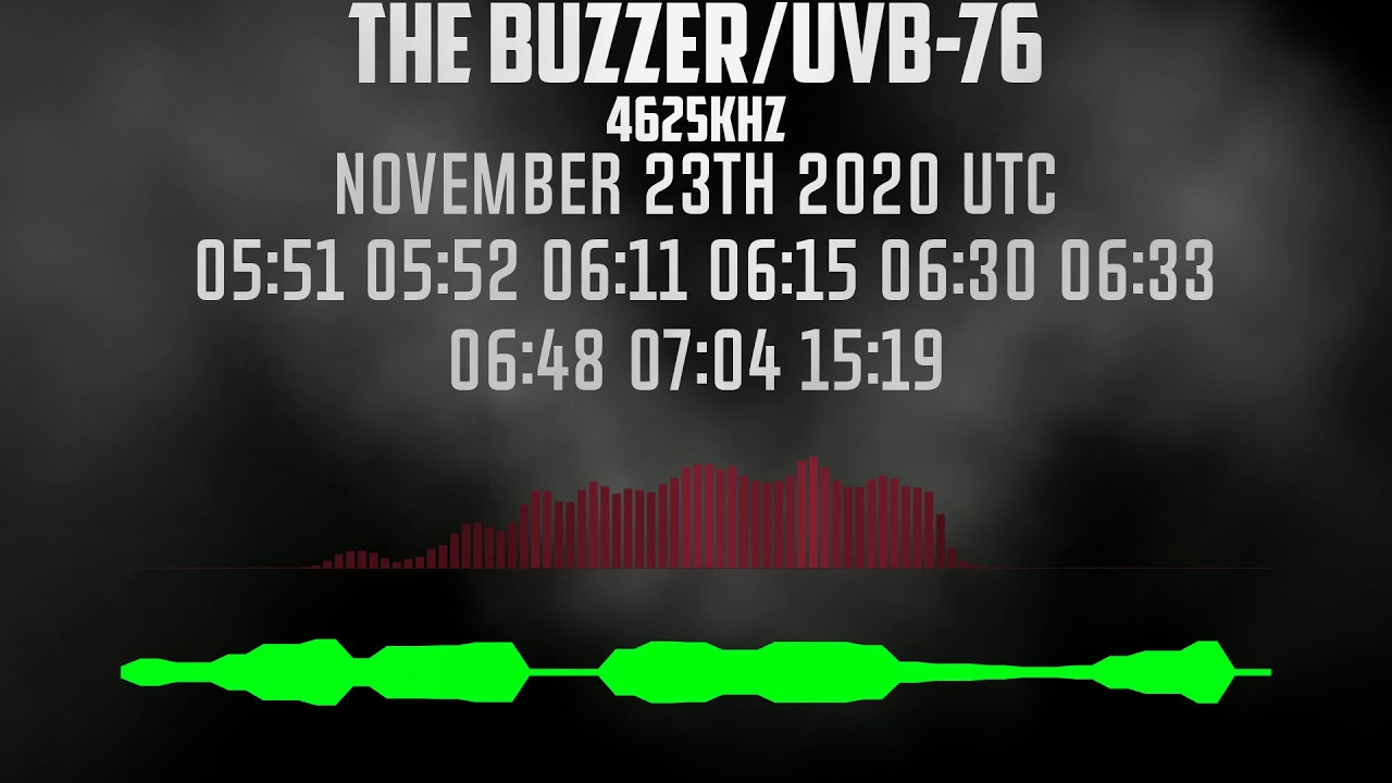 The Buzzer UVB 76 4625Khz 23/11/2020 голосовые сообщения