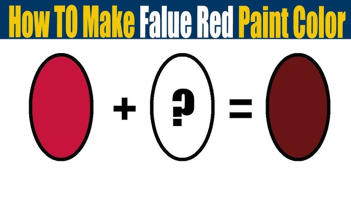 How To Make Red Color - What Color Mixing To Make Red 