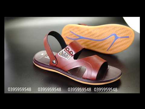 Dép nam da bò cao cấp đế kếp