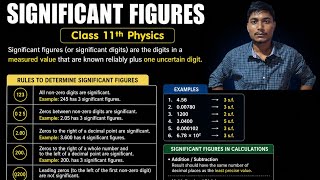 Significant figures/digitsclass 11th physics Physics Classes