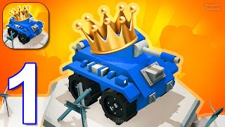 Merge Toy Tanks - Gameplay Walkthrough Part 1 - Merge Tanks, Build Power (iOS, Android) screenshot 2