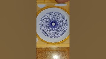 How many circles were drawn?#spirograph 14 #satisfying #noksha #pattern #2024 #asmr #drawing #shorts