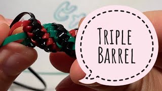 How to do Triple Barrel boondoggle/ RexLace/ Gimp