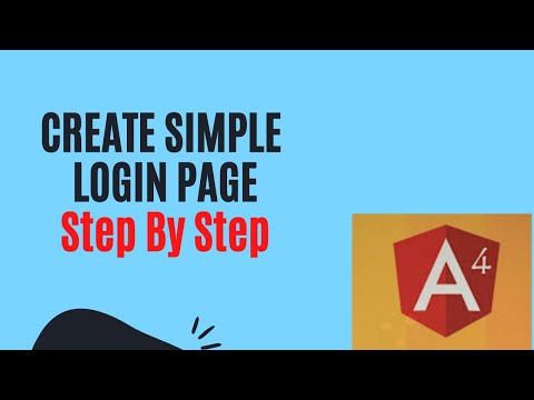 Angular  4  Tutorial #03 :  How to Create Simple Login Page in Angular 4