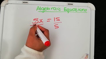 Grade 7:Algebraic Equations