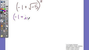 1.4 Complex Numbers - Perform operations with square roots of negative numbers (example 1)