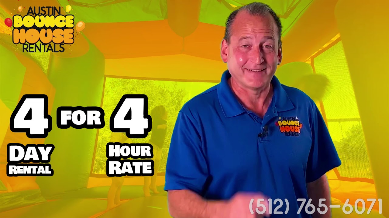 Austin Bounce House Rentals - Four Day Bounce House Rentals at Four Hour Price - For Quarantine!