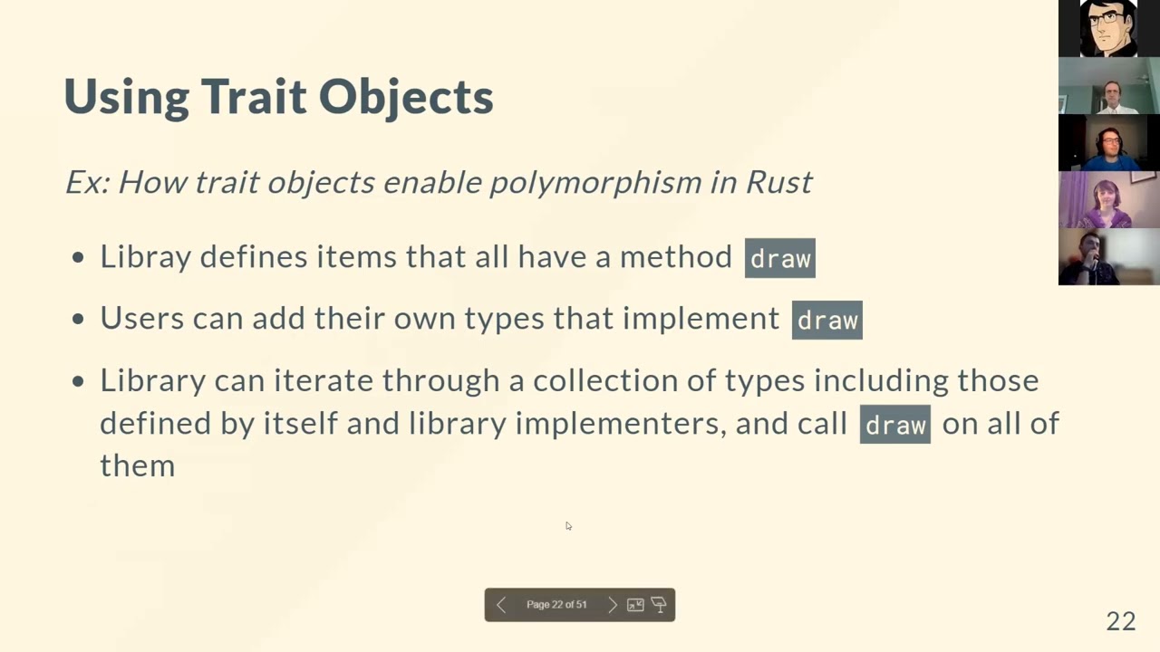 Rust Object Oriented Programming & Patterns and Matching (17-18)