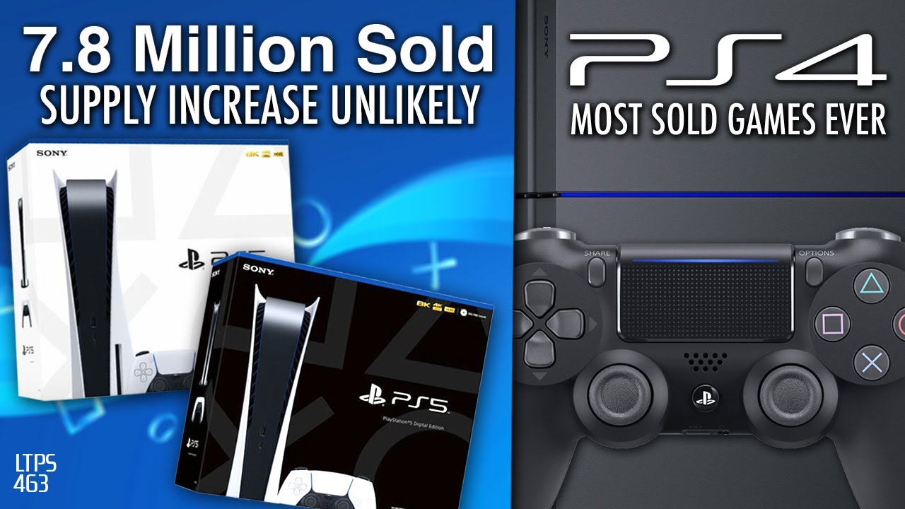 PS5 Supply Increase Unlikely, 7.8 Million Sold. | PS4 Sells The Most Games Ever. - [LTPS #463]