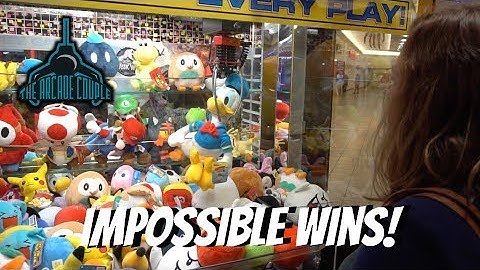 AMAZING Pokemon & Pac-Man Claw Machine WINS At Bonus Round Arcade!