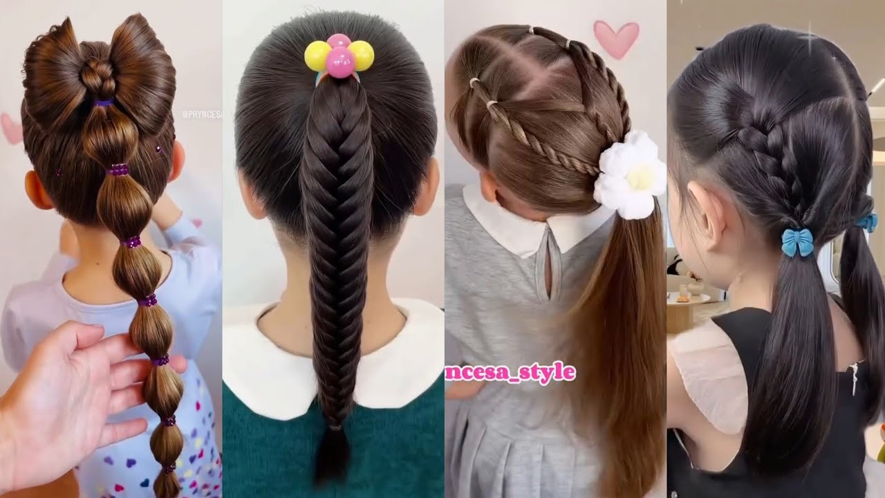 تسريحات للشعر وضفائر سهلة وسريعة للمدرسة والخروج والمناسبات يلا دلعي بتوتك 💕🌹❤💥