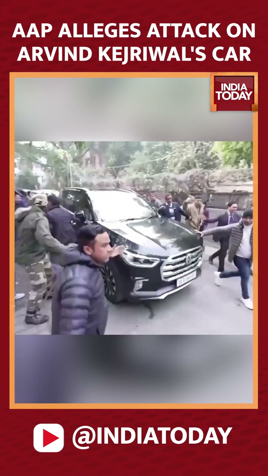 AAP Says Arvind Kejriwal's Car Attacked | AAP Releases Video Of Alleged Stone Attack
