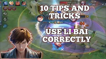 HOW TO USE LI BAI | 10 TIPS AND TRICKS | HONOR OF KINGS