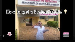 How to get a Project topic for Undergraduate Students | Final Year in a Nigerian University